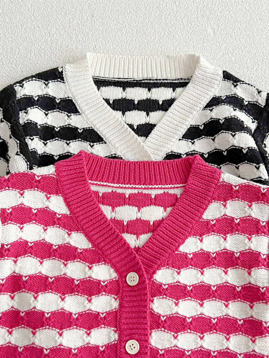 Infant Baby Boys And Girls Stripe Long-Sleeved Cardigan
